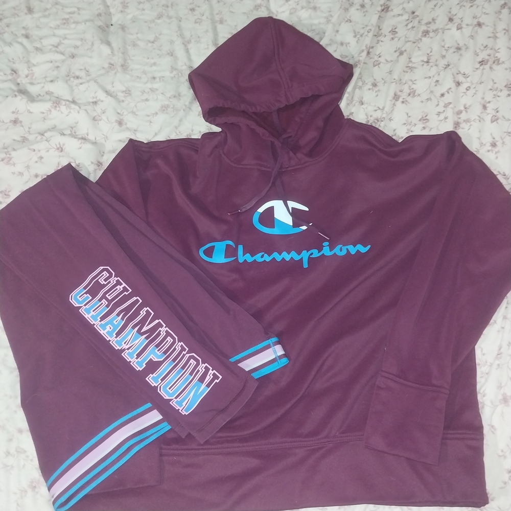 Champion Hoodie and Leggings Set Size Lg.